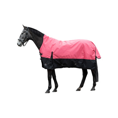 Highneck deken HKM Norwich 600D gladde voering Corail / noir Highneck deken HKM Norwich 600D gladde voering Corail / noir