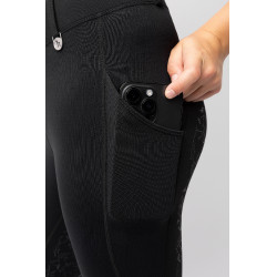 Legging Horze Dea enfant Thermo avec Grip Complet Noir caviar Legging Horze Dea enfant Thermo avec Grip Complet Noir caviar