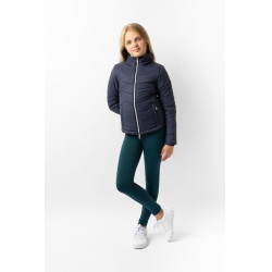 Veste d'équitation Horze Astrid matelassée enfant Bleu polaire Bleu marine Veste d'équitation Horze Astrid matelassée enfant Bleu polaire Bleu marine