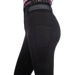 Pantalon femme Hailey fond 1/1 en silicone HKM Noir Pantalon femme Hailey fond 1/1 en silicone HKM Noir