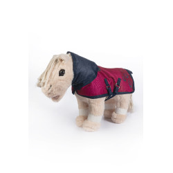 Couverture d'extérieur Cuddle Pony HKM Bleu marine / rose vif Couverture d'extérieur Cuddle Pony HKM Bleu marine / rose vif