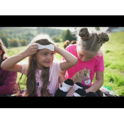 Couverture d'extérieur Cuddle Pony HKM Bleu marine / rose vif Couverture d'extérieur Cuddle Pony HKM Bleu marine / rose vif