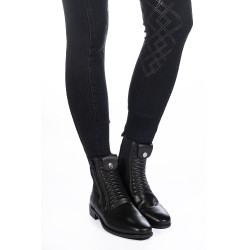 Damesbroek Harbour Island Denim met siliconen kniestukken HKM Zwart Damesbroek Harbour Island Denim met siliconen kniestukken HKM Zwart