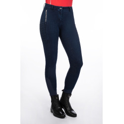 Pantalon femme Aruba Denim fond 1/1 en silicone HKM Bleu foncé Pantalon femme Aruba Denim fond 1/1 en silicone HKM Bleu foncé