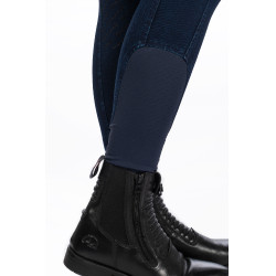 Damesbroek Aruba Denim full grip siliconen HKM Donkerblauw