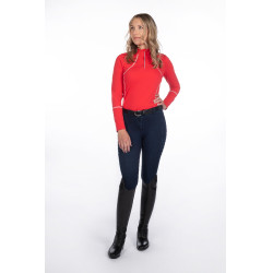 Damesbroek Aruba Denim full grip siliconen HKM Donkerblauw