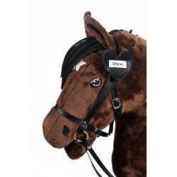 Etiquette de bridon Hobby Horsing HKM Noir