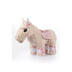 Setontwerp Knuffel Pony HKM Gebroken wit / roze Setontwerp Knuffel Pony HKM Gebroken wit / roze