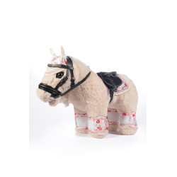 Setontwerp Knuffel Pony HKM Gebroken wit / roze Setontwerp Knuffel Pony HKM Gebroken wit / roze