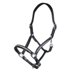 Licol en cuir Diamond HKM Noir Licol en cuir Diamond HKM Noir