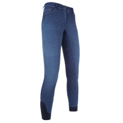 Pantalon Summer Denim Easy fond 3/4 en silicone HKM Bleu jean Pantalon Summer Denim Easy fond 3/4 en silicone HKM Bleu jean