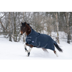 Highneck deken Starter 600D gladde voering HKM Donkerblauw