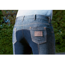 Pantalon homme jodhpur Texas new HKM Bleu foncé / bleu foncé Pantalon homme jodhpur Texas new HKM Bleu foncé / bleu foncé