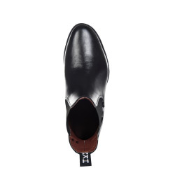 Rubber Jodhpur Soft laarzen met HKM inzetstuk Zwart Rubber Jodhpur Soft laarzen met HKM inzetstuk Zwart