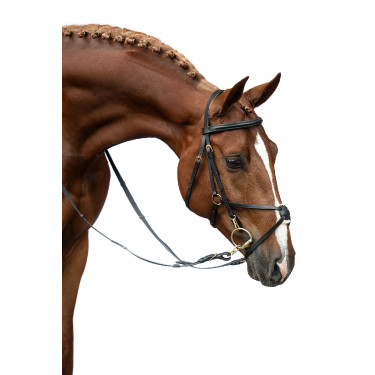 Versterkte Mexicaanse stijl hoofdstel, schaap HKM Bruin Versterkte Mexicaanse stijl hoofdstel, schaap HKM Bruin