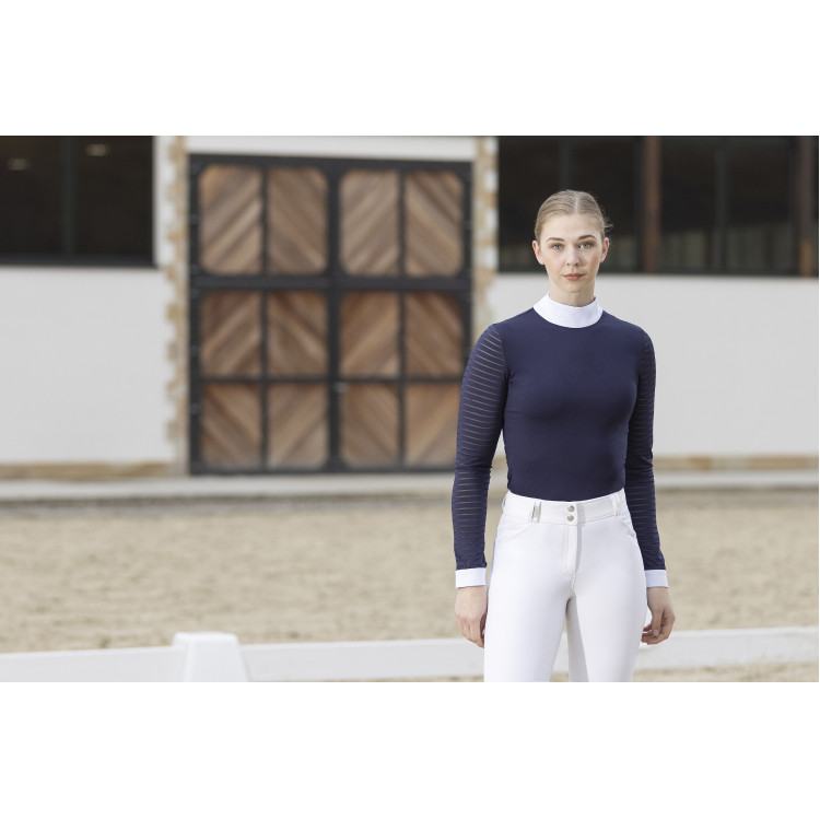 Polo de concours Monaco manches longues HKM Polo de concours Monaco manches longues HKM