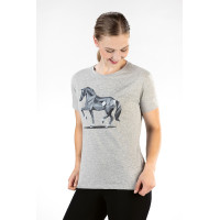 T-shirt Graphical Horse HKM Gris clair / mélange T-shirt Graphical Horse HKM Gris clair / mélange