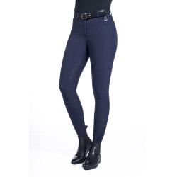 Pantalon Equine Sports Style fond intégral en silicone HKM Bleu foncé Pantalon Equine Sports Style fond intégral en silicone HKM Bleu foncé