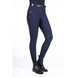 Pantalon Equine Sports Style fond intégral en silicone HKM Bleu foncé Pantalon Equine Sports Style fond intégral en silicone HKM Bleu foncé