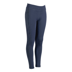 Legging Flow Reflective Kids fond intégral en s. HKM Bleu foncé