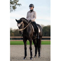 Bonnet anti-mouches Rosegold Glitter Style HKM Vanille Jaune Bonnet anti-mouches Rosegold Glitter Style HKM Vanille Jaune