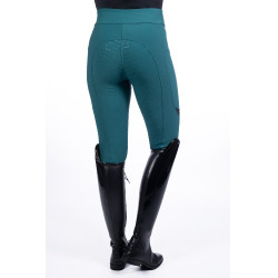 Legging Port Royal volledig siliconen zitvlak HKM Petroleum Blauw Legging Port Royal volledig siliconen zitvlak HKM Petroleum Blauw