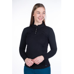 Polo à manches longues Port Royal HKM Noir