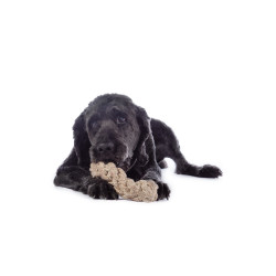 Jouet pour chien Buddy Knot Bone HKM Naturel Marron