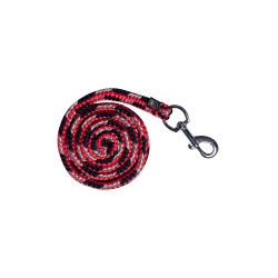 Longe Aymee avec mousqueton HKM Rouge