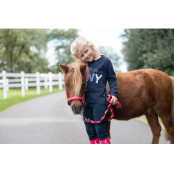 Longe Aymee avec mousqueton HKM Rouge