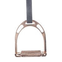 Étriers en aluminium Space HKM 1 paire Or rose Noir Étriers en aluminium Space HKM 1 paire Or rose Noir