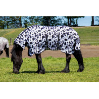 Couverture anti-mouches Cow HKM Noir / blanc Couverture anti-mouches Cow HKM Noir / blanc