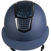 Casque Glamour Shield HKM Marine / argenté Bleu