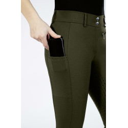 Pantalon Lea fond intégral en silicone HKM Vert foncé Pantalon Lea fond intégral en silicone HKM Vert foncé