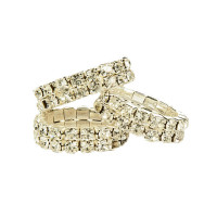 Elastiques à natter HKM Crystal Blanc Elastiques à natter HKM Crystal Blanc