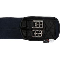 Sangle softoprène avec élastique HKM Noir Sangle softoprène avec élastique HKM Noir