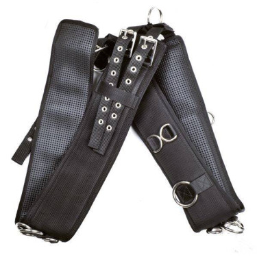 Singel met softopreen voering HKM Zwart