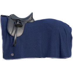 Fleece paardendeken met klittenband HKM Blauw Fleece paardendeken met klittenband HKM Blauw