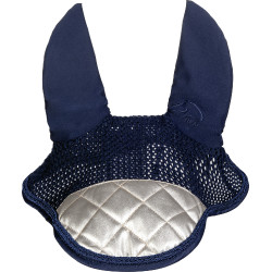 Bonnet anti-mouches Golden Queen Style HKM Bleu foncé / doré Bonnet anti-mouches Golden Queen Style HKM Bleu foncé / doré