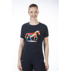 T-shirt Colourful Horse HKM Bleu foncé T-shirt Colourful Horse HKM Bleu foncé