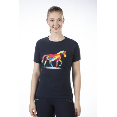 T-shirt Kleurrijk Paard HKM T-shirt Kleurrijk Paard HKM