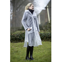 Transparante regenjas met rugsplit HKM Transparante regenjas met rugsplit HKM