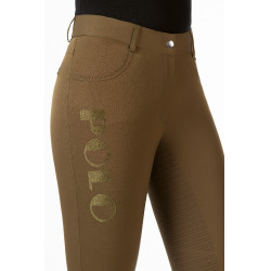 Pantalon Buenos Aires fond intégral en silicone HKM Vert olive Pantalon Buenos Aires fond intégral en silicone HKM Vert olive