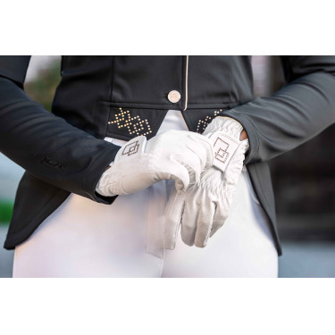 Handschoenen Competition HKM Wit / roze