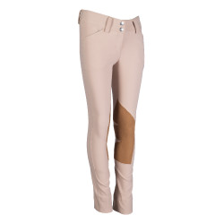 Jodhpur Hunter Kids II rijbroek met Alos kniestukken HKM Donker natuurlijk Beige Jodhpur Hunter Kids II rijbroek met Alos kniestukken HKM Donker natuurlijk Beige