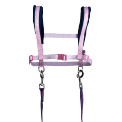 Harnas HKM Funny Horses Hearts Roze / donkerblauw Harnas HKM Funny Horses Hearts Roze / donkerblauw