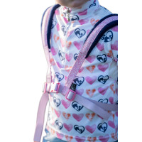 Harnais HKM Funny Horses Hearts Rose / bleu foncé Harnais HKM Funny Horses Hearts Rose / bleu foncé