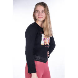 Polo à manches longues Ruby Fun HKM Noir Polo à manches longues Ruby Fun HKM Noir