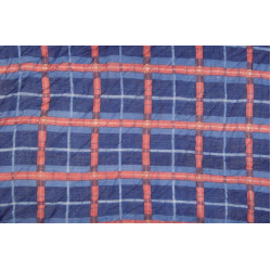Sjaal HKM Hoefijzer 85 cm x 85 cm Donkerblauw / bordeaux