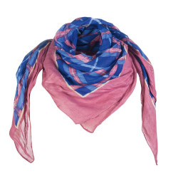 Foulard HKM Horseshoe 85 cm x 85 cm Bleu foncé / bordeaux Foulard HKM Horseshoe 85 cm x 85 cm Bleu foncé / bordeaux